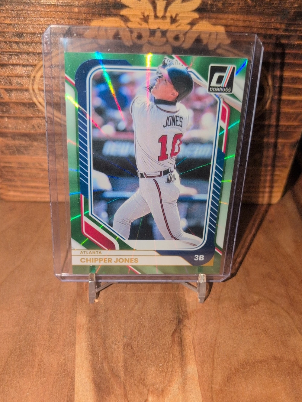 2026 Donruss Chipper Jones Green Lazer Prizm Braves HOF